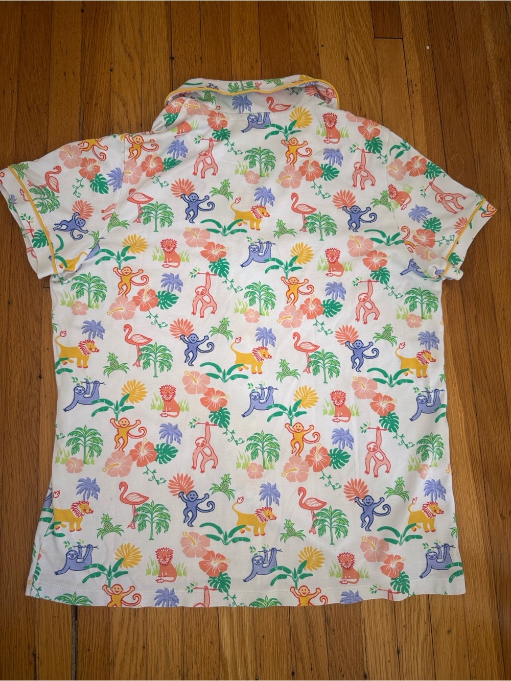 Roller Rabbit jungle party polo pajamas - Picture 4 of 11